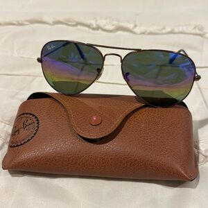 Rayban Rainbow Aviator Sunglasses